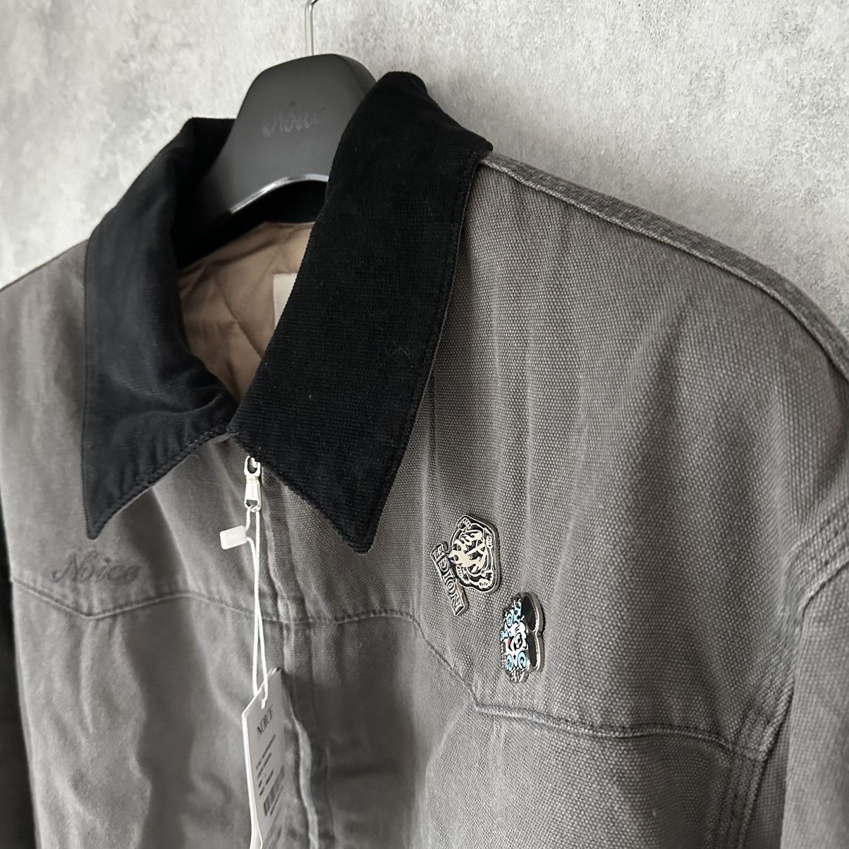 Verdy NOICE × VERDY DYED CANVAS WORK JACKET CHARCOAL Size US L / EU 52-54 / 3 - 7 Thumbnail