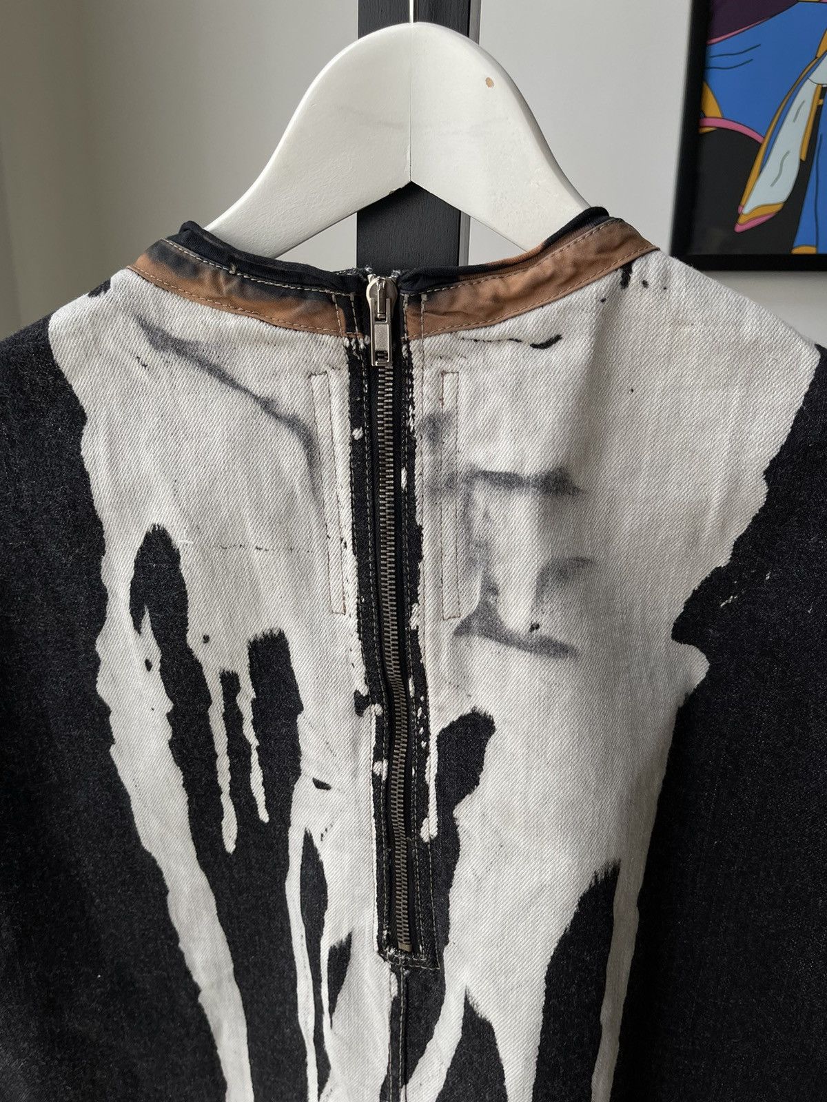Rick Owens × Rick Owens Drkshdw Rick Owens Drkshdw Mastodon FW16 Bleach/Vomit Denim Top Size US M / EU 48-50 / 2 - 7 Thumbnail