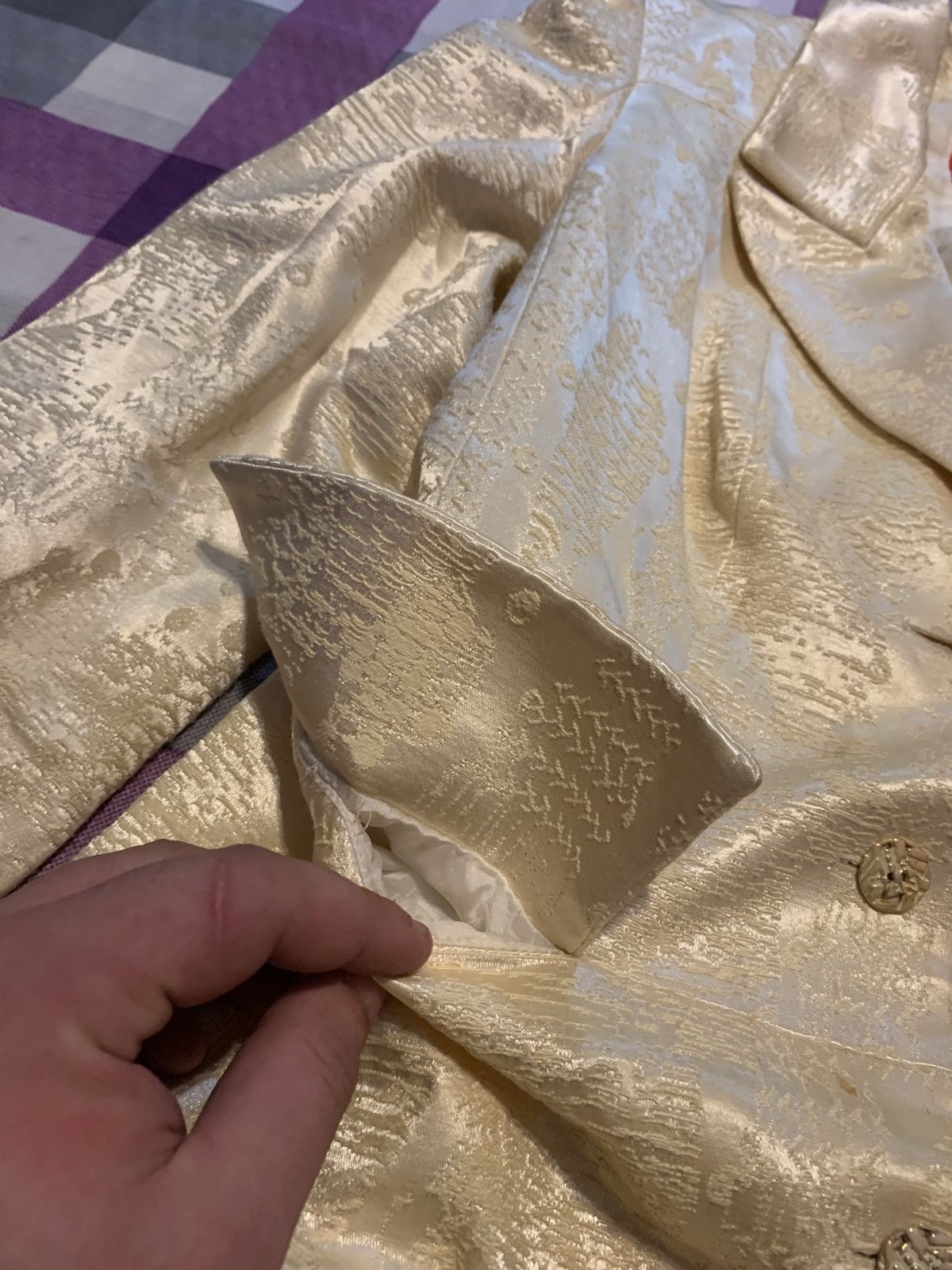 Christian Lacroix Christian Lacroix Bazar Champagne Jacquard Coat Vintage 90s Size S / US 4 / IT 40 - 5 Thumbnail