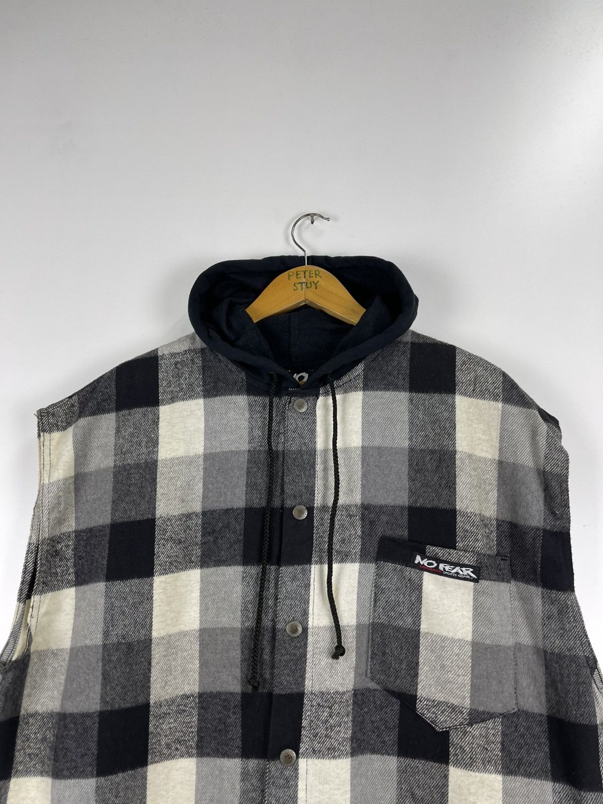 No Fear Vintage No Fear Vest Jacket with Hoodies Size US L / EU 52-54 / 3 - 6 Thumbnail