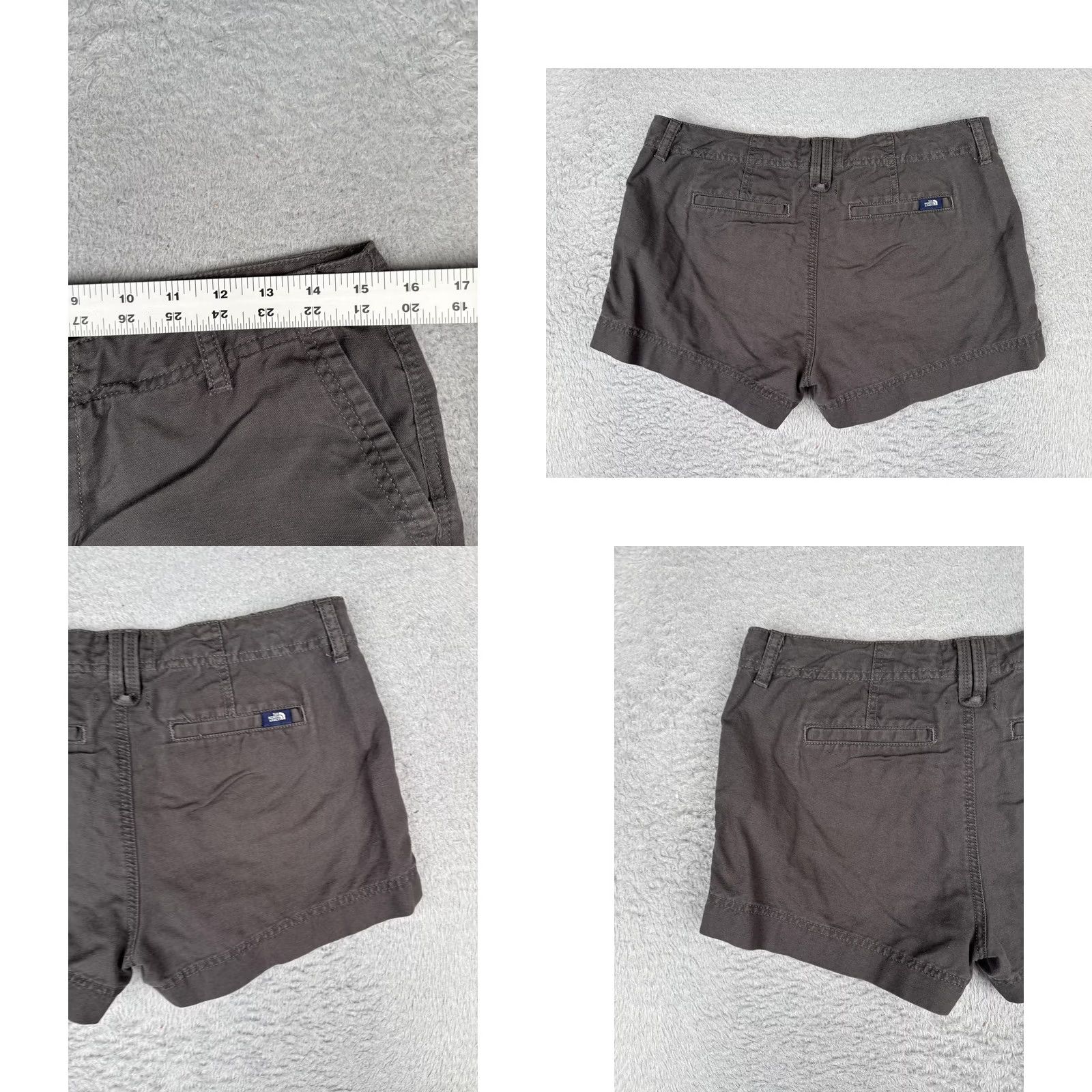 The North Face The North Face Shorts Womens 6 Gray Cotton Linen Chino 3 Inseam Pockets Casual Size 28" / US 6 / IT 42 - 9 Thumbnail
