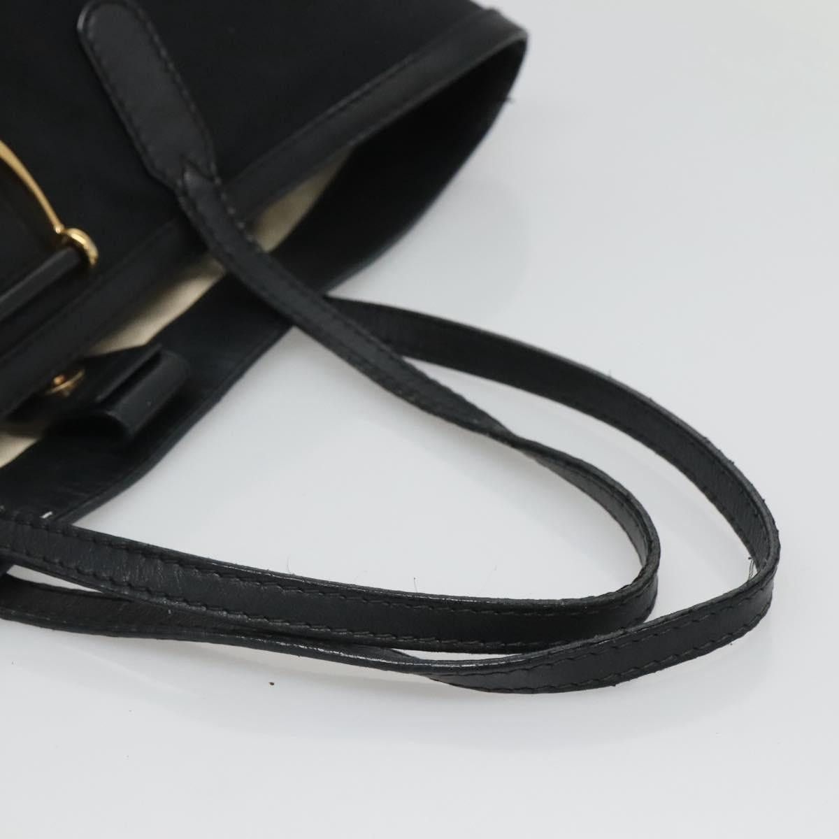 Gucci GUCCI GG Canvas Tote Bag Black Gold Size ONE SIZE - 7 Thumbnail