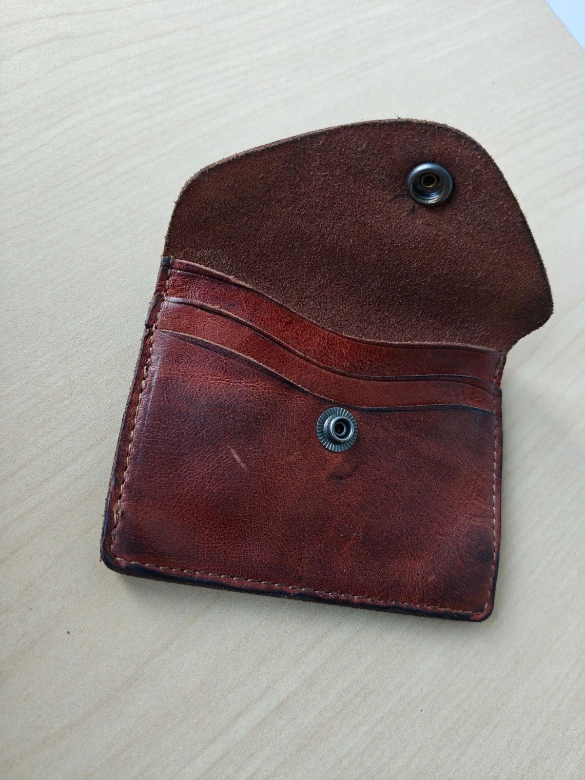 RRL Ralph Lauren Double RL Concho Leather Card Case FTP - 5003 Size ONE SIZE - 8 Thumbnail