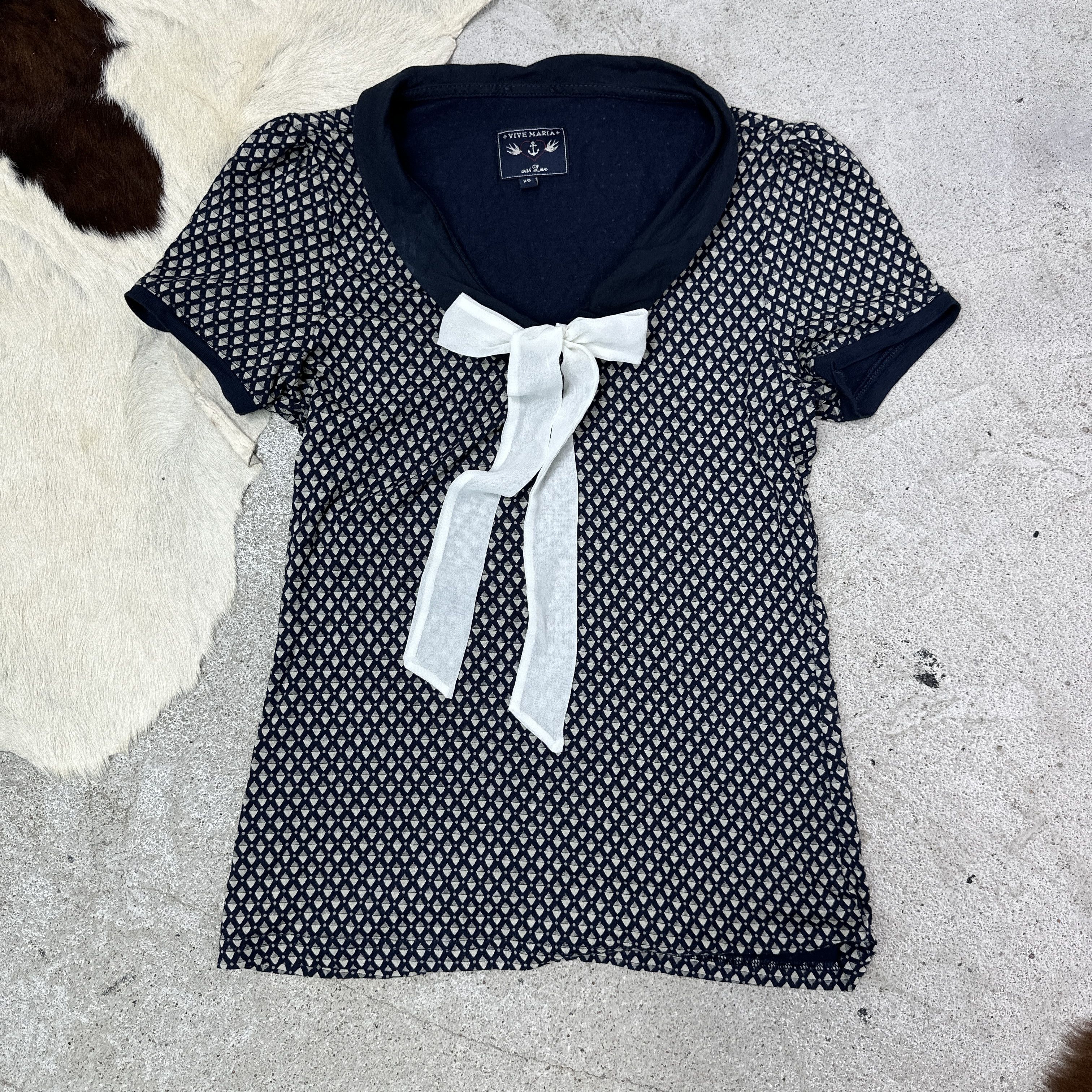 Vintage Vintage Avant Garde Opium Vive Maria Bow Top Y2K Size XS / US 0-2 / IT 36-38 - 2 Thumbnail