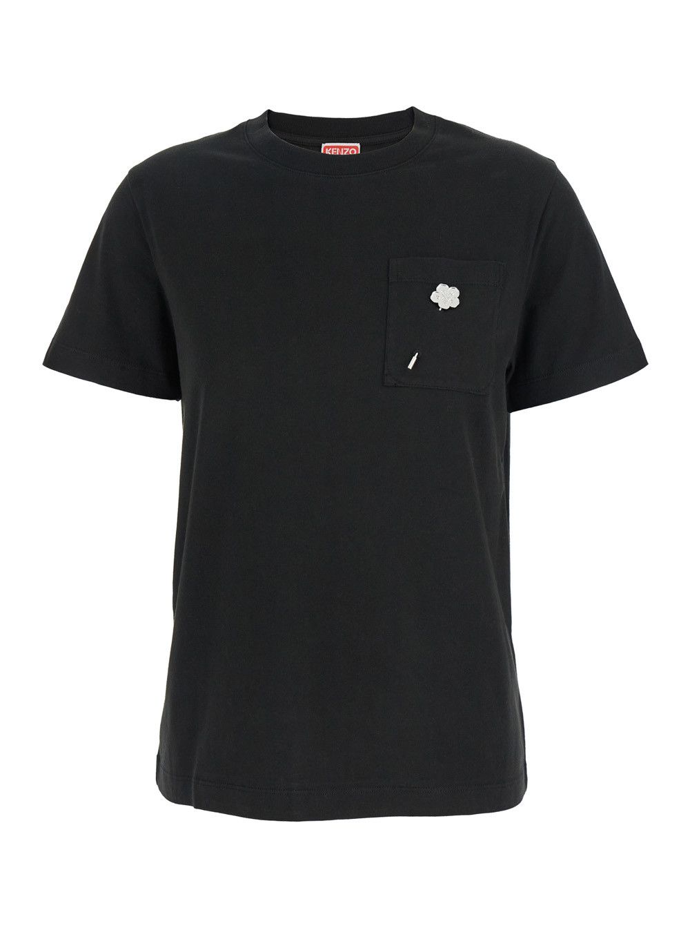 Kenzo 'Boke Flower 2,0' Black Crewneck T-Shirt with Logo Kenzo 'Boke Flower 2,0' Black Crewneck T-Shirt with Logo