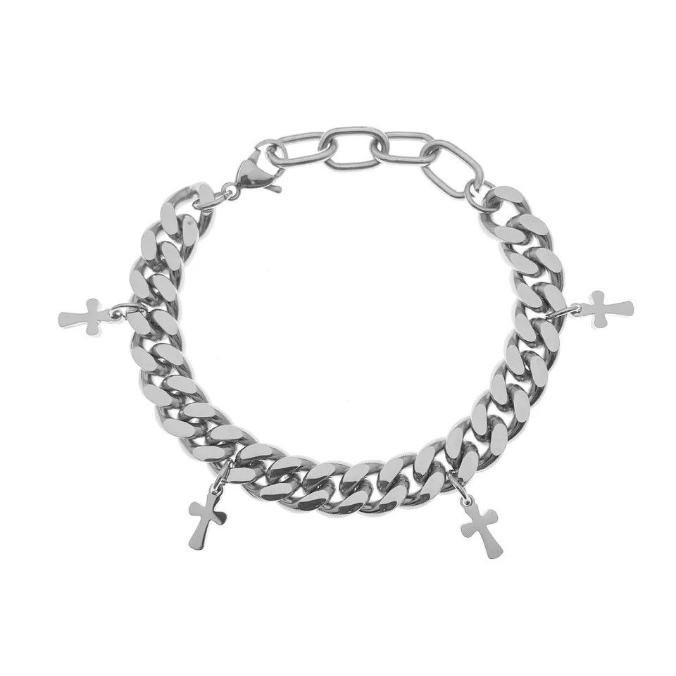 Other Cross Bracelet Pink Curb Size ONE SIZE - 3 Thumbnail