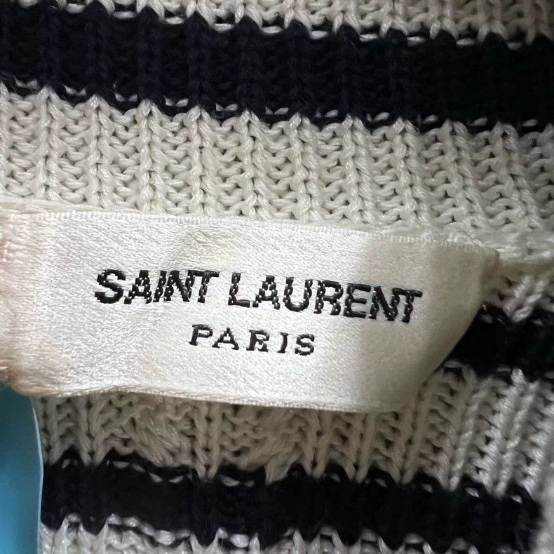 Saint Laurent Paris Saint Laurent Paris Saint Laurent Striped Turtleneck Long Size US S / EU 44-46 / 1 - 2 Thumbnail