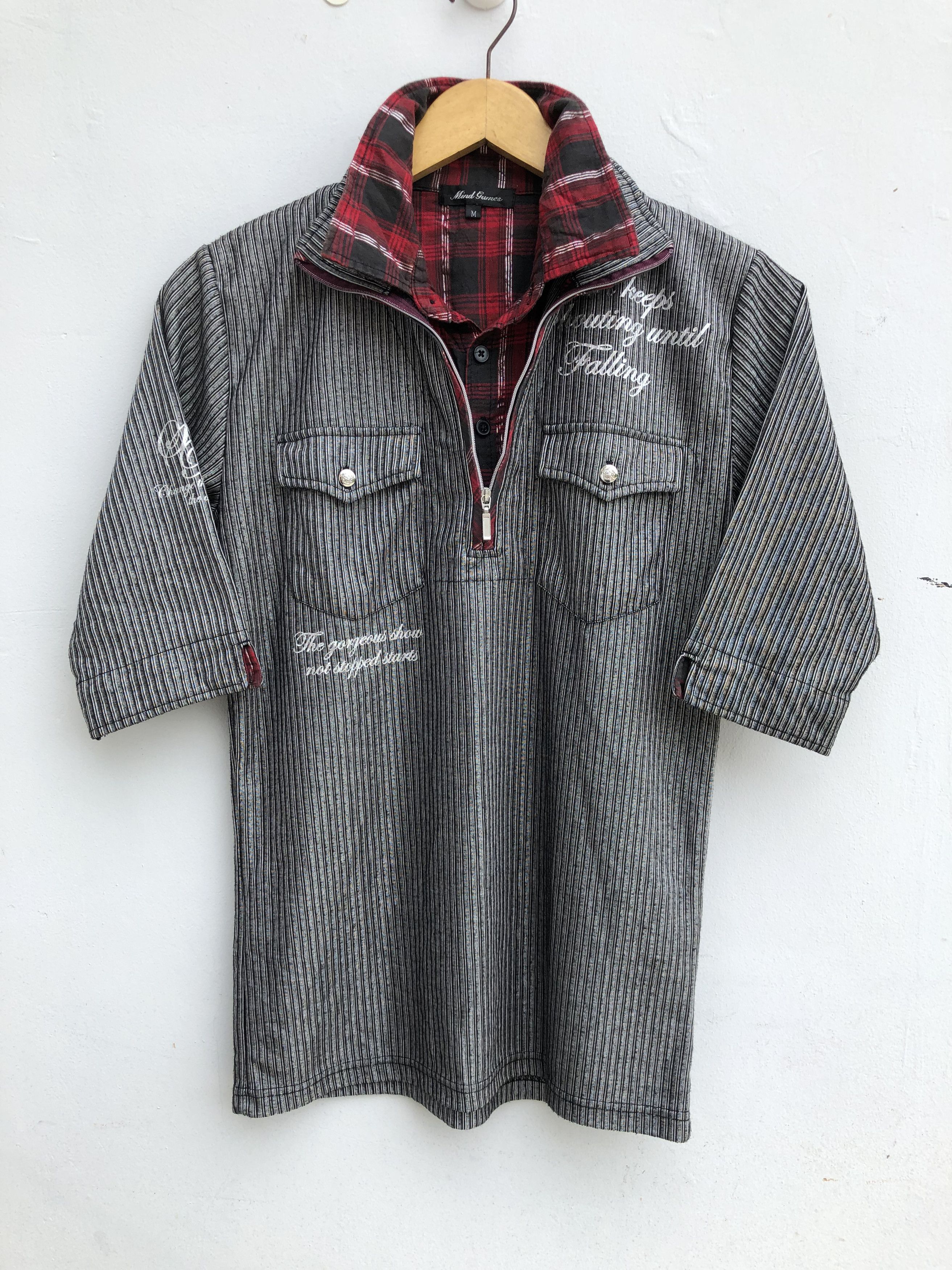 If Six Was Nine Mind Games y2k Poem polo Double layer Size US M / EU 48-50 / 2 - 2 Thumbnail