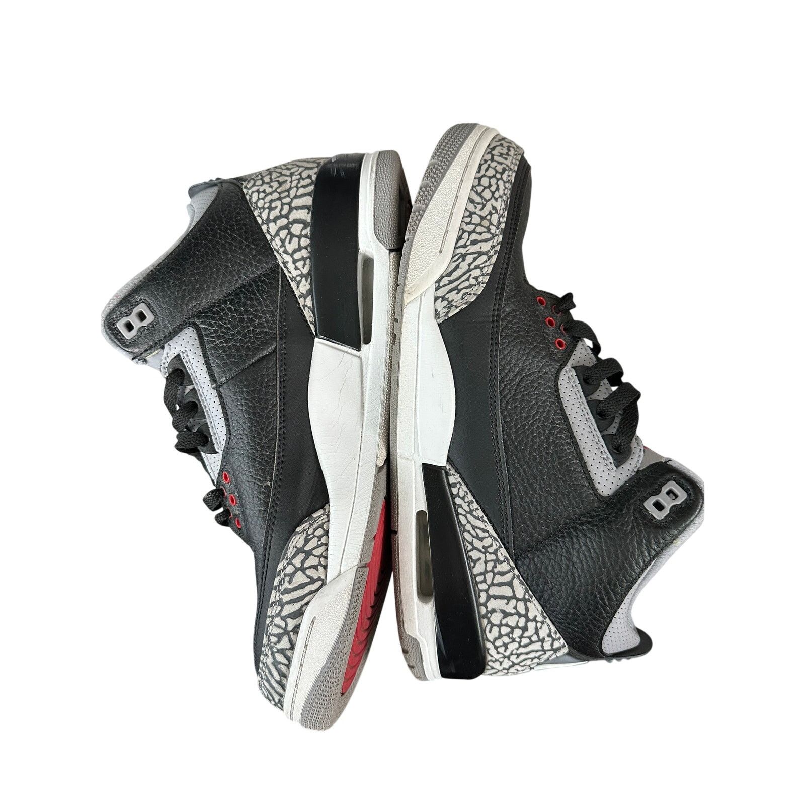 Nike Men’s Nike Air Jordan 3 Retro Black Cement 2024 size 11 USED Size US 11 / EU 44 - 2 Thumbnail