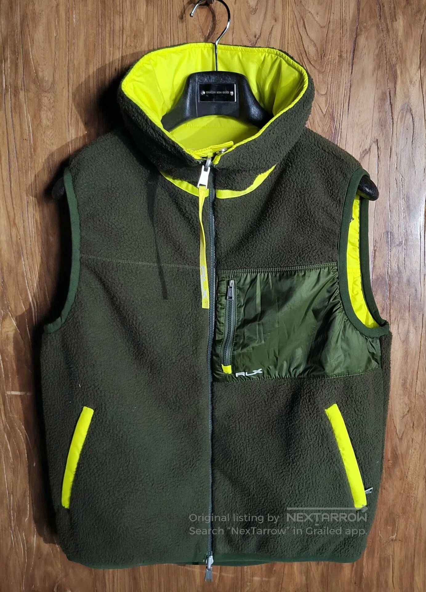 RLX Ralph Lauren RLX Reversible Vest in Neon Yellow. Size US S / EU 44-46 / 1 - 2 Thumbnail
