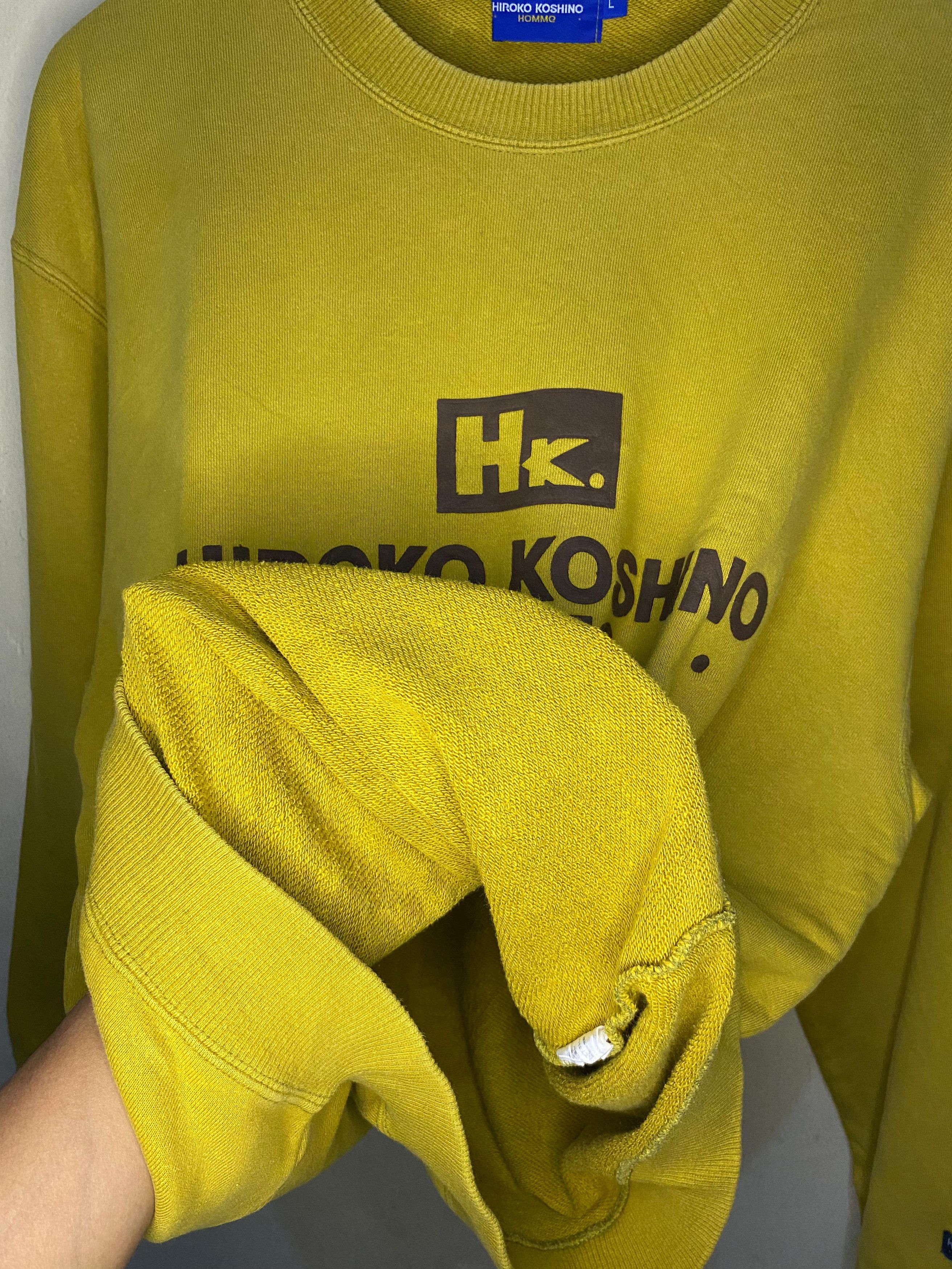Hiroko Koshino Homme Hiroko Koshino Homme Sweatshirt Mustard Color Size US L / EU 52-54 / 3 - 6 Thumbnail