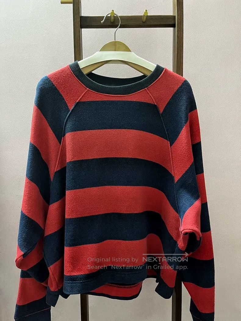 Kapital Kapital Plush striped old sweatshirt Size US L / EU 52-54 / 3 - 1 Thumbnail