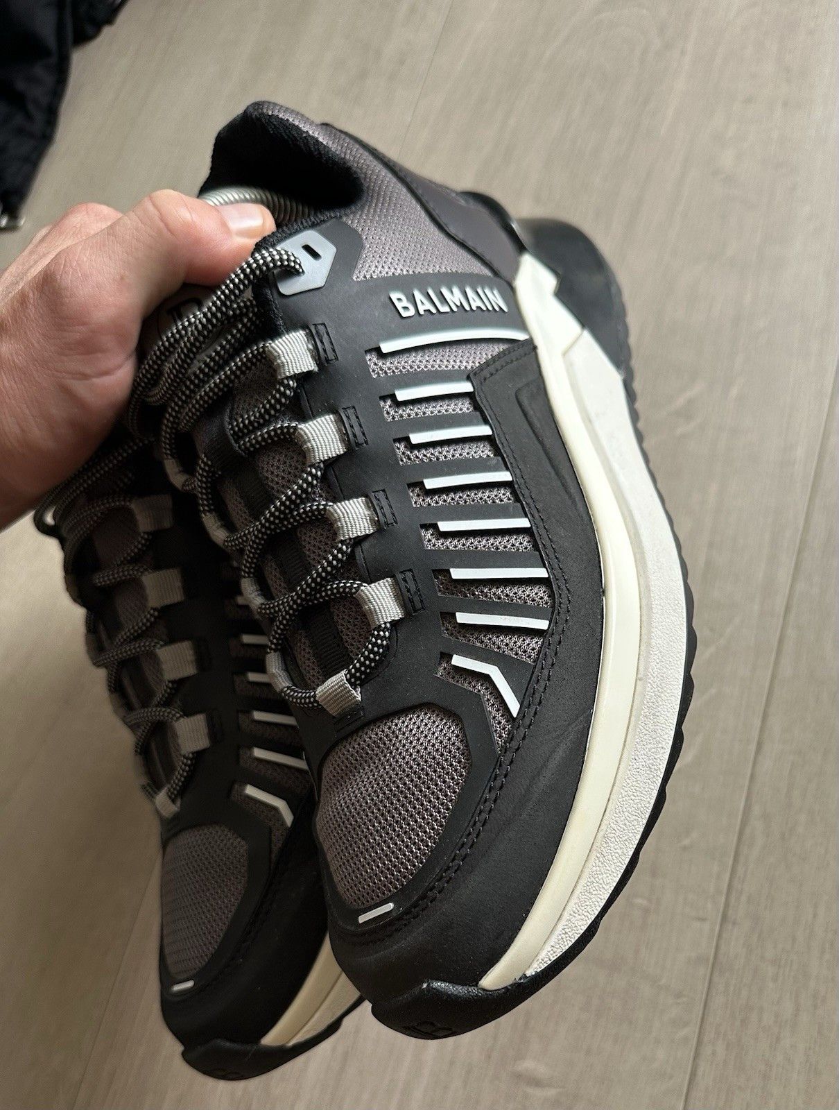 Balmain Balmain B-Trail Sneakers Black Gray Mens Shoes size 40 Size US 7.5 / EU 40-41 - 13 Thumbnail