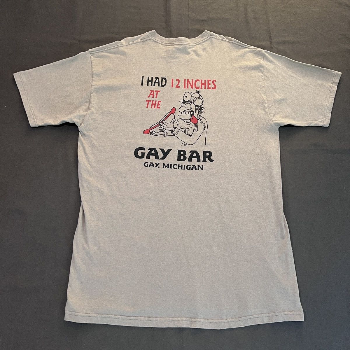 Vintage Vintage Y2K GAY BAR Promo Tee XL Funny Humor Size US XL / EU 56 / 4 - 2 Thumbnail