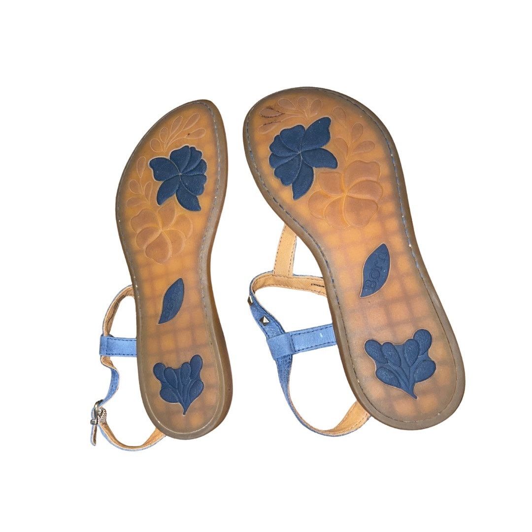 Born Adana Leather Studded Thong T-Strap Sandals 8 Beach Vacation Size US 8 / IT 38 - 2 Thumbnail