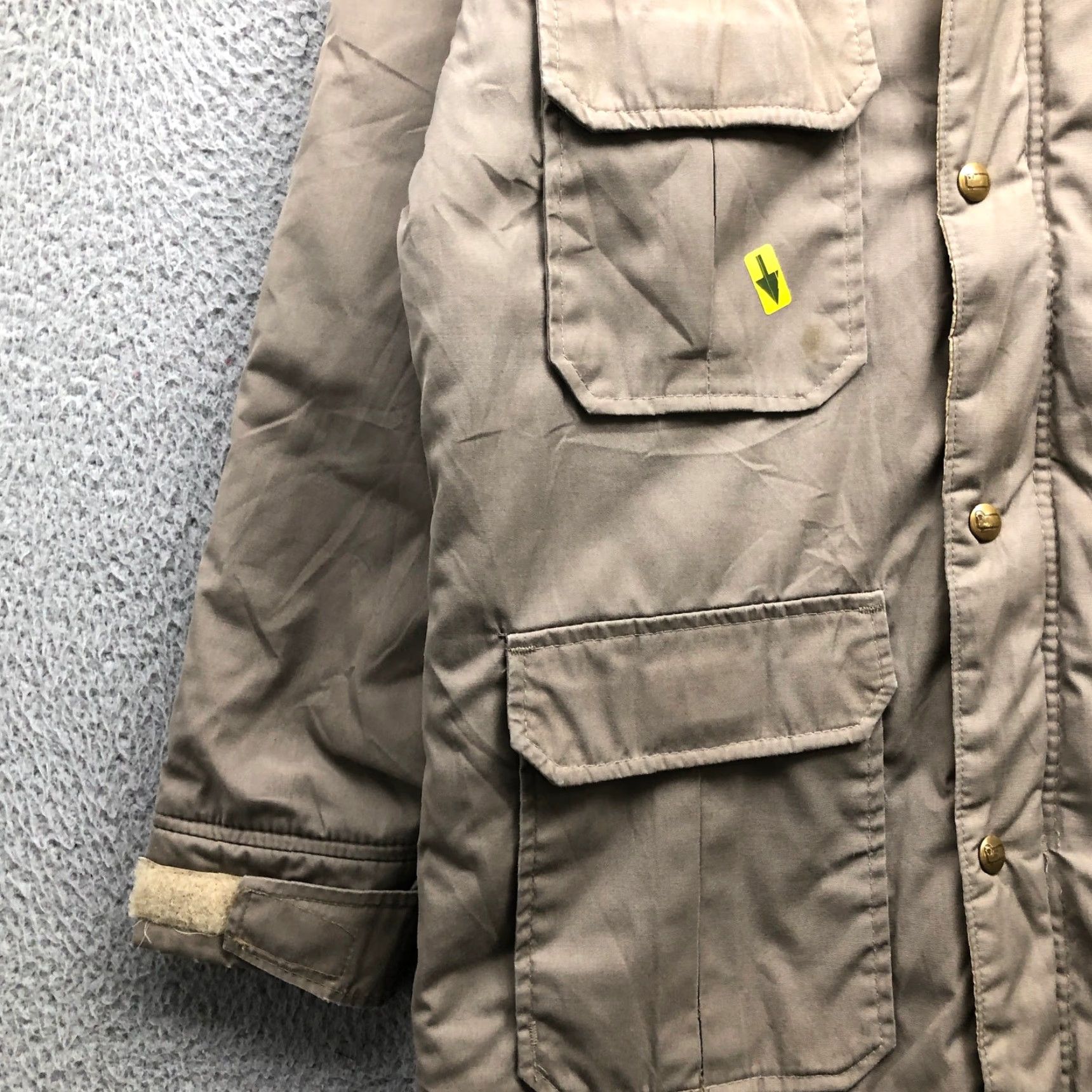 Vintage VINTAGE Woolrich Parka Jacket Womens Small S Mushroom Brown Insulated Nylon Coat Mid-Length Casual Travel 80s 90s Womens Size S / US 4 / IT 40 - 6 Thumbnail