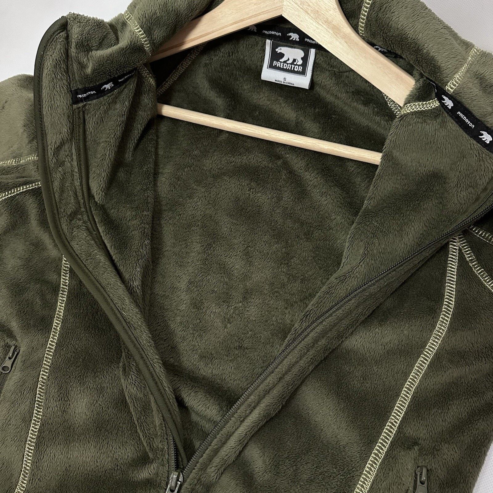 Other Predator Jacket Small Green Fleece Fuzzy Outdoors Gorp Size S / US 4 / IT 40 - 8 Thumbnail