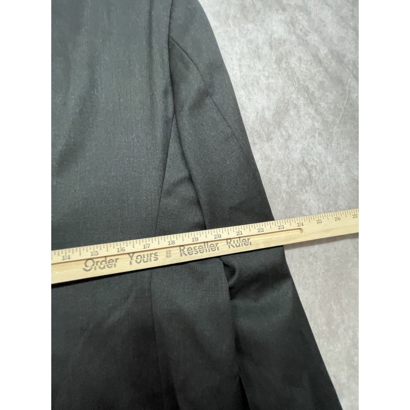 Other BOSS Hugo Boss 40R Super 100 Virgin Wool Gray Suit Jacket Bl Size 40R - 8 Thumbnail