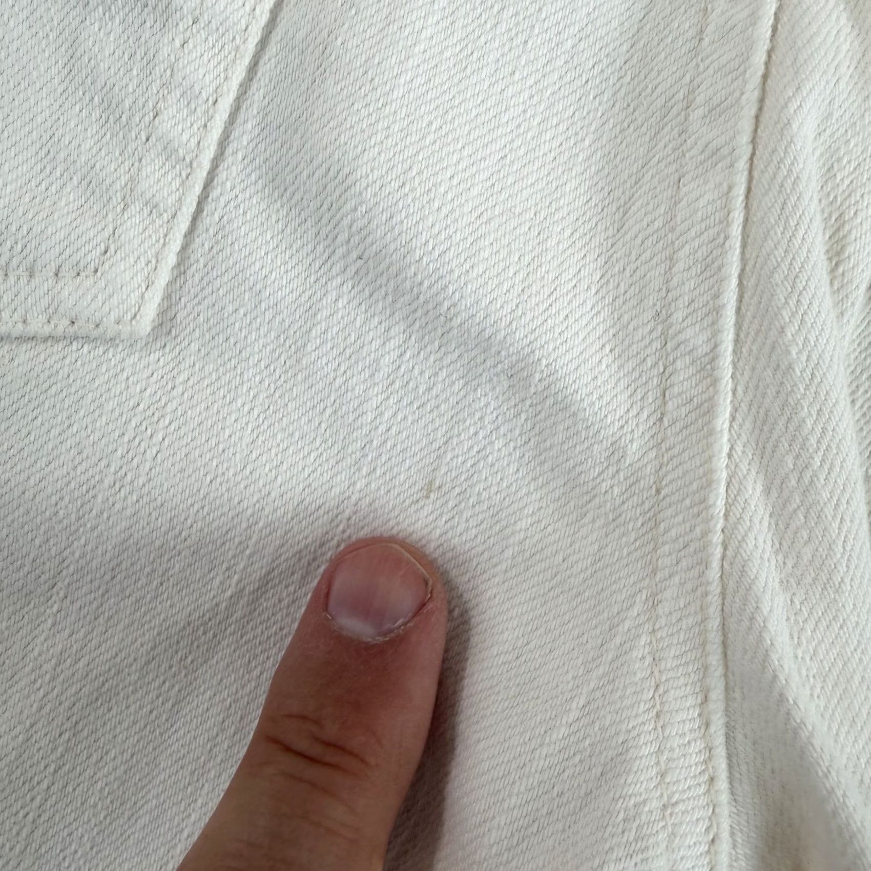Nili Lotan Nili Lotan Straight Leg Raw Hem Jeans White Women 2 Stretch Made in USA 5-Pocket Inseam 25 in Size 26" / US 2 / IT 38 - 3 Thumbnail