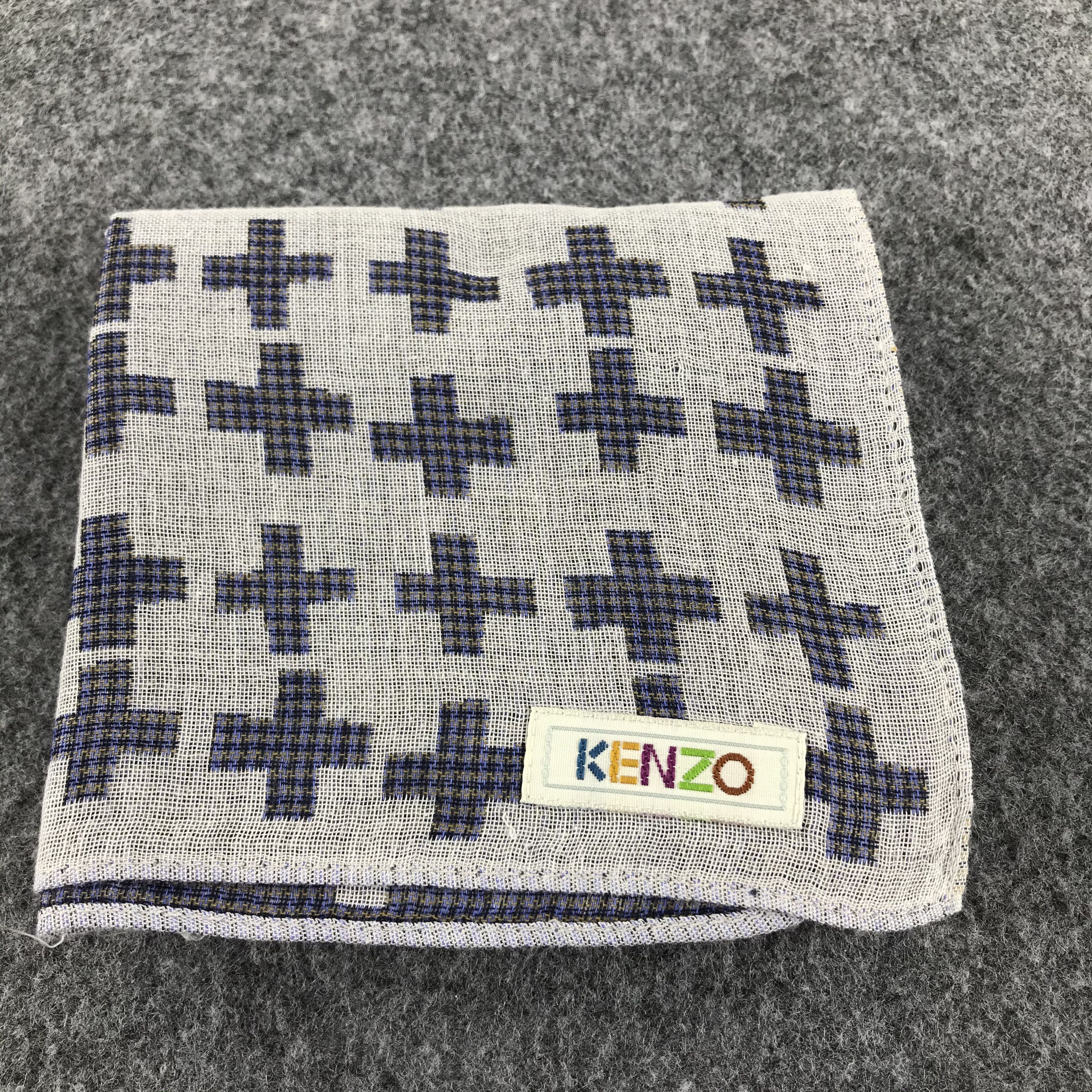 Kenzo Kenzo Crosses Handkerchief Neckerchief Bandana H461 Size ONE SIZE - 7 Thumbnail