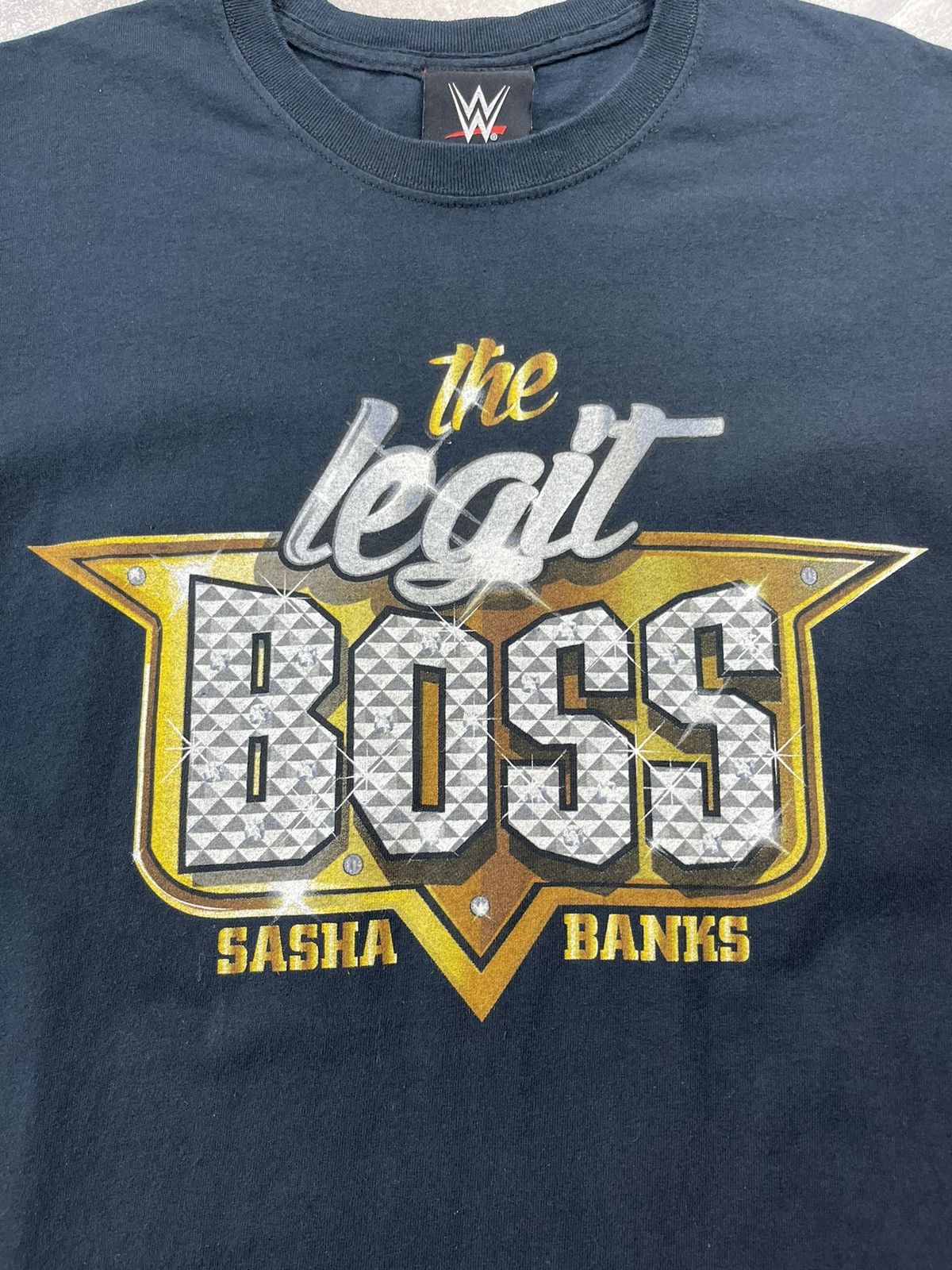 WWE WWE Authentic Sasha Banks T-Shirt The Legit Boss Wrestling Size US L / EU 52-54 / 3 - 5 Thumbnail