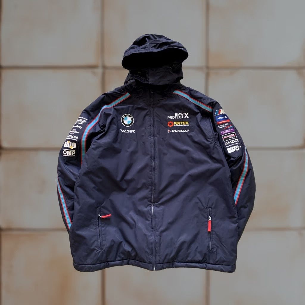 BMW BMW Racing Jacket BLUE Men 2XL Shirt Windbreaker Racing 90s Mens Size US XXL / EU 58 / 5 - 1 Thumbnail