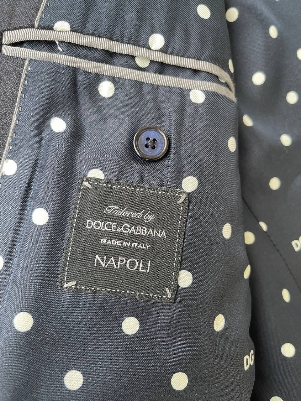 Dolce & Gabbana Dolce & Gabbana Napoli Blazer Polka Dot Lining Made in Italy Size 54L - 4 Thumbnail