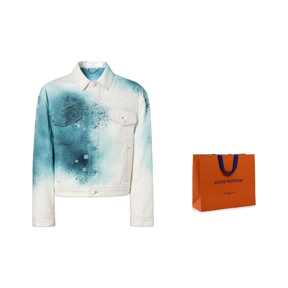 Louis Vuitton Louis Vuitton SS23 Spray Paint Denim Jacket 50 Size US M / EU 48-50 / 2 - 1 Thumbnail