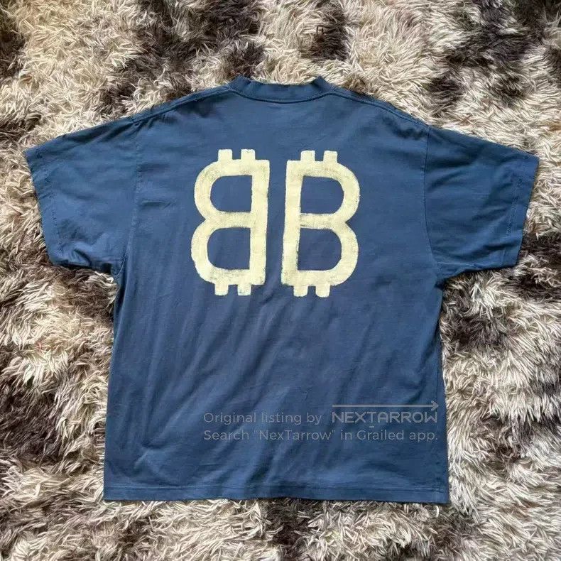 Balenciaga Balenciaga Double B Bitcoin T-Shirt Size US S / EU 44-46 / 1 - 2 Thumbnail