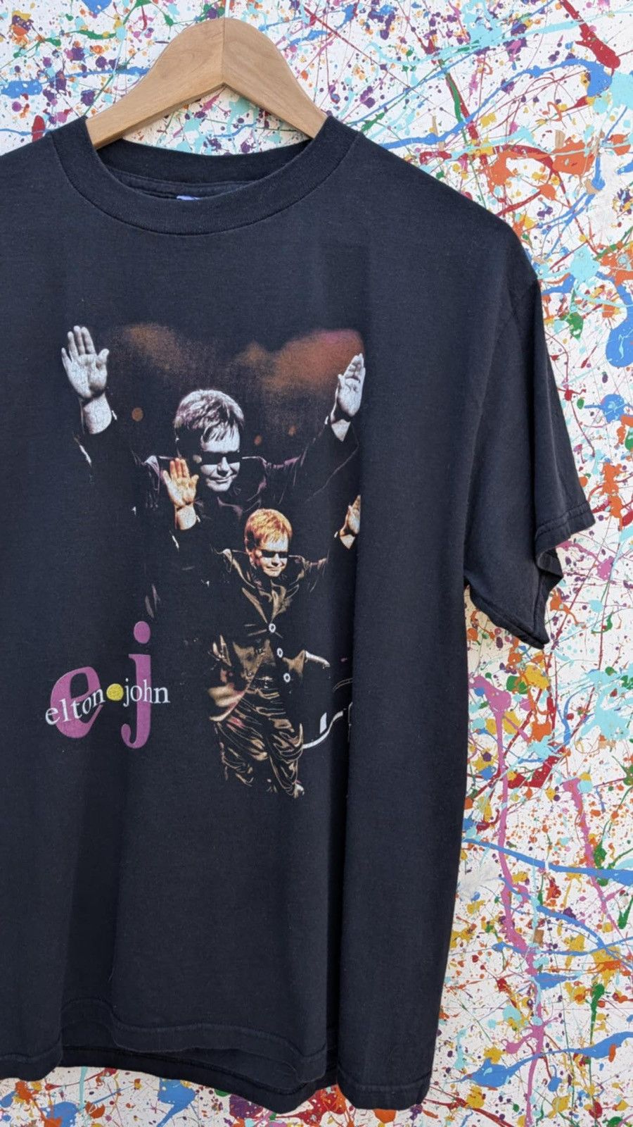 Delta Vintage Elton John tshirt 90s world tour band tee large Size US L / EU 52-54 / 3 - 4 Thumbnail