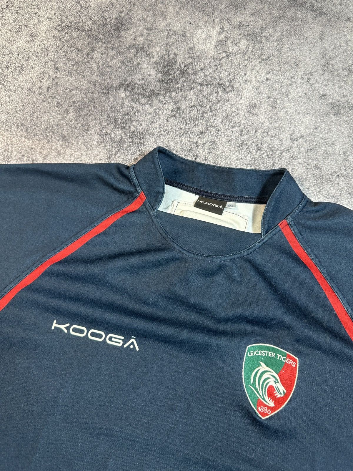 Vintage KooGa Leicester Tigers Rugby Jersey Rare Sportswear 6XL Size US XXL / EU 58 / 5 - 2 Thumbnail