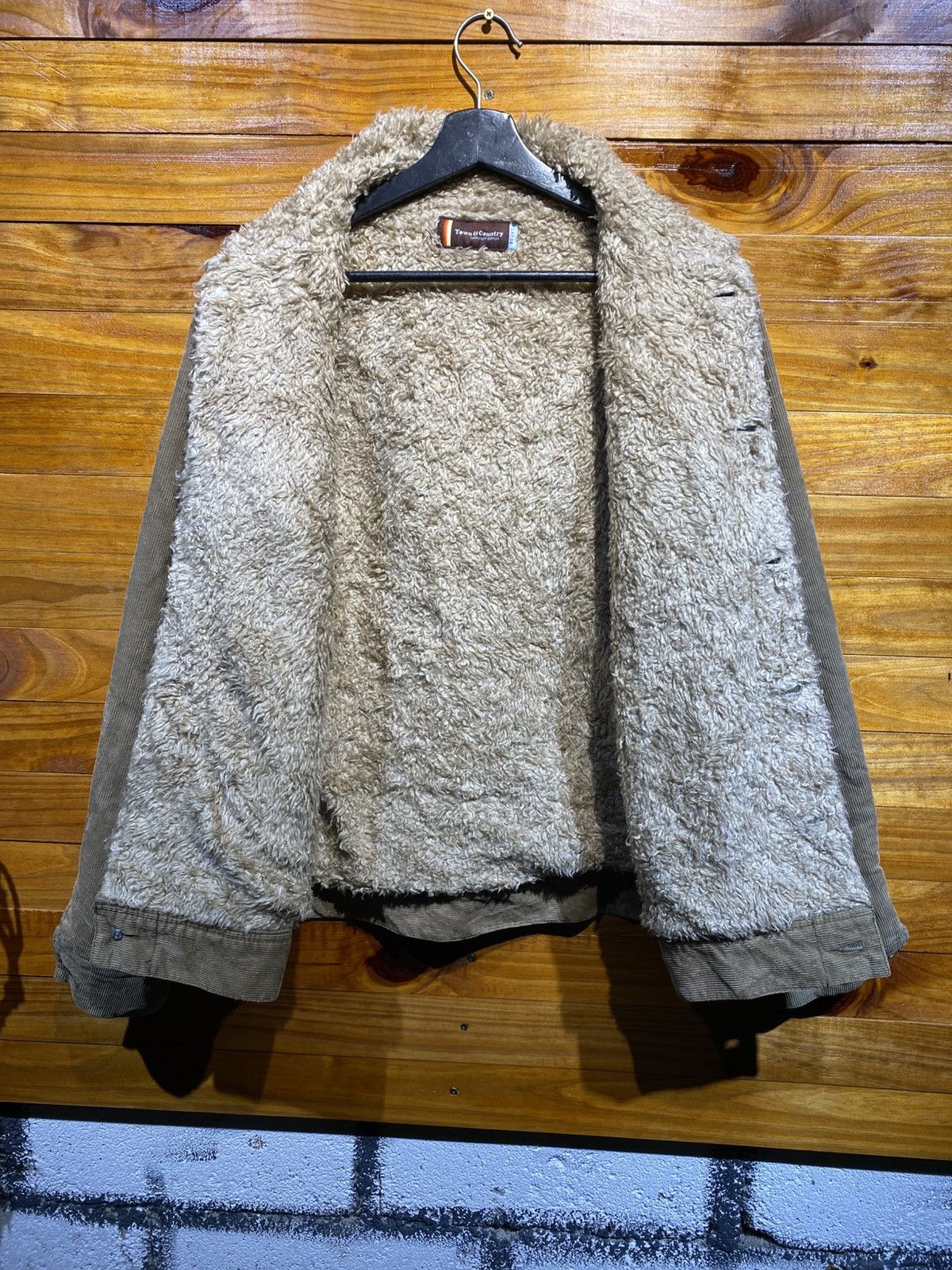 Vintage Town & Country Sunny Surf Edition Corduroy Sherpa Jacket Size US L / EU 52-54 / 3 - 8 Thumbnail