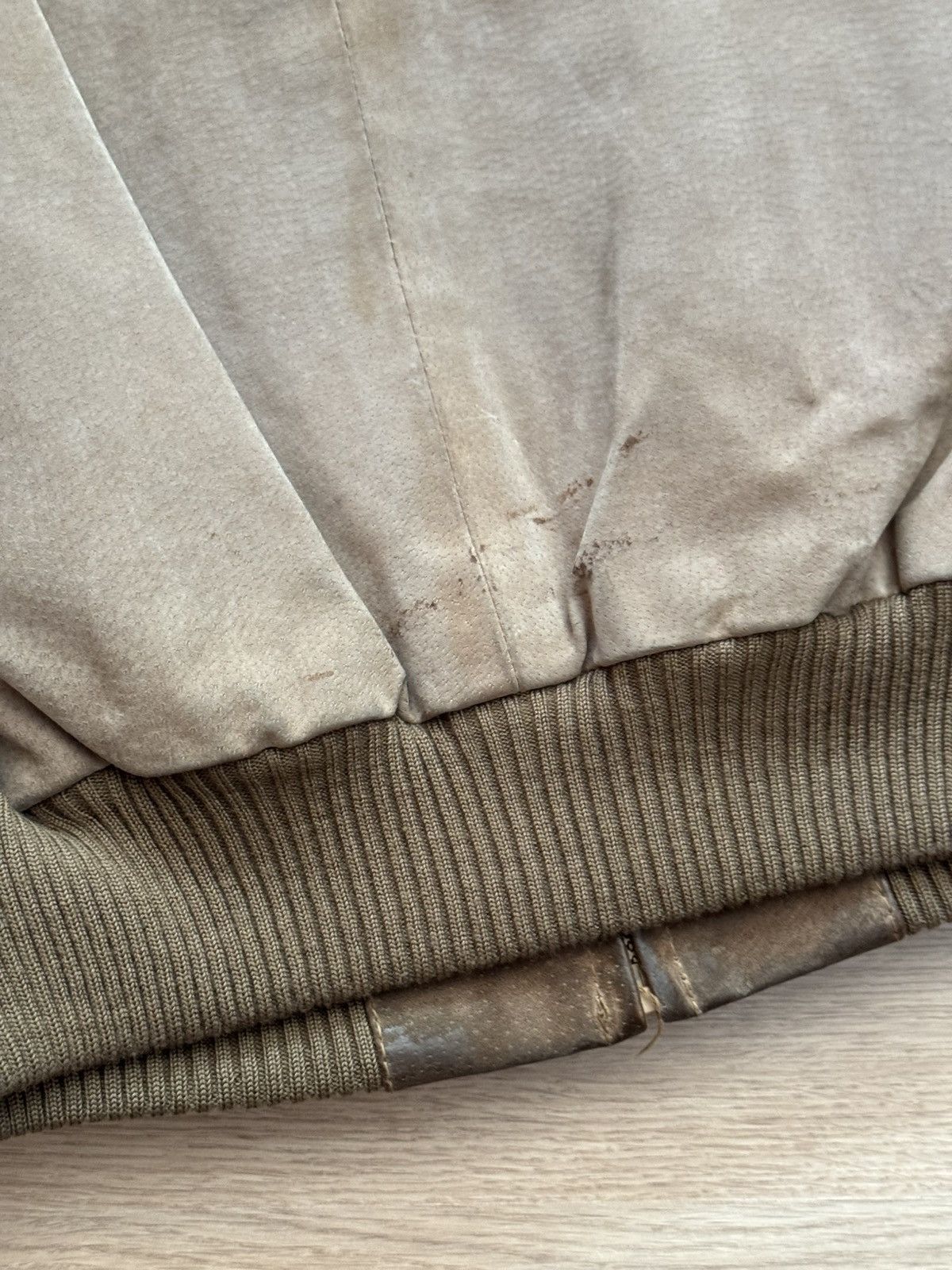 Vintage 80’e Genuine Leather Suede Full Zip Brown Jacket