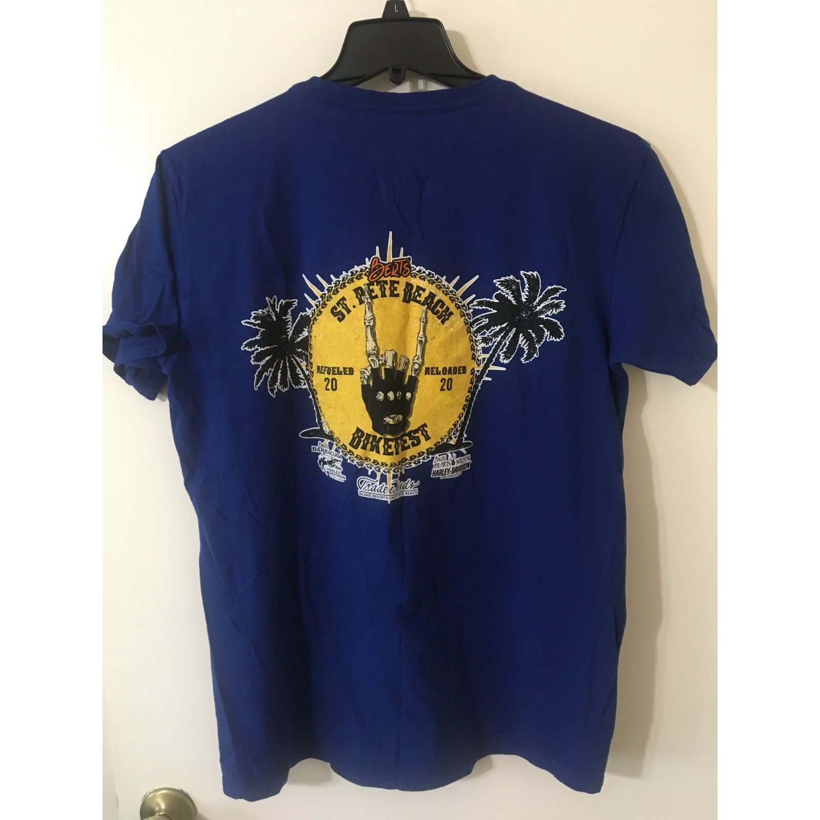 Other Bert’s St. Pete Beach Bike Fest 2020 4th. Annual Lg T-shirt Size US L / EU 52-54 / 3 - 4 Thumbnail