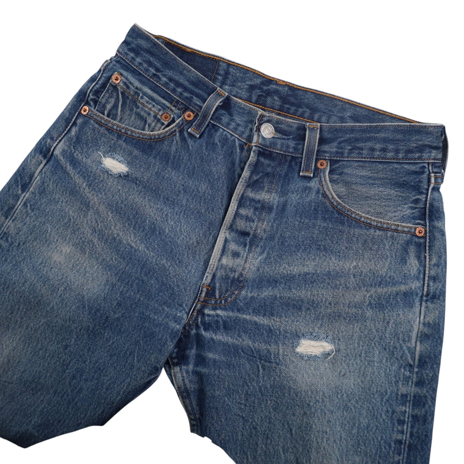 Levi's × Vintage Vintage Levis 501xx Lightly Distressed USA Made Denim Jeans Size US 30 / EU 46 - 8 Thumbnail