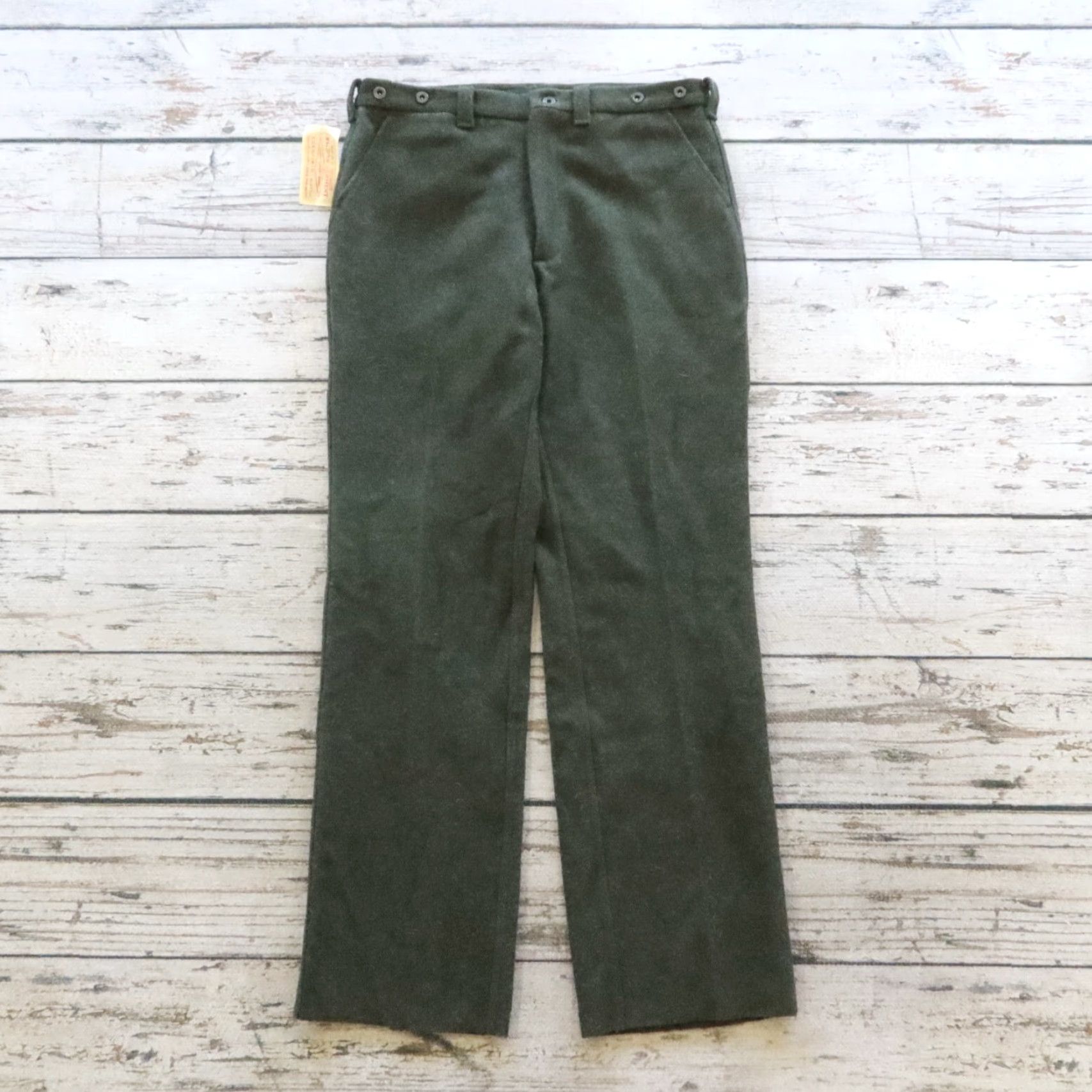 Filson VINTAGE Filson Wool Pants - Men - Pants - Size 38 - Green - 35 in Inseam - Chino Wool - Made in USA Size US 38 / EU 54 - 2 Thumbnail