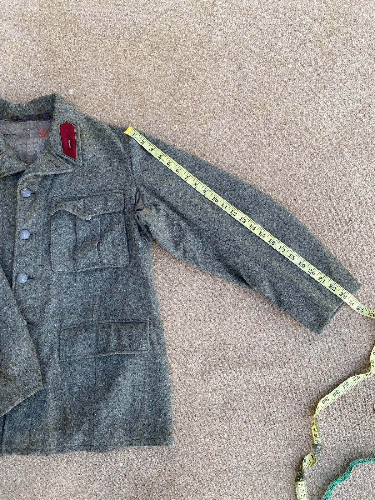 Vintage Vintage 80’s army multi pocket woll jacket Size US XL / EU 56 / 4 - 16 Thumbnail