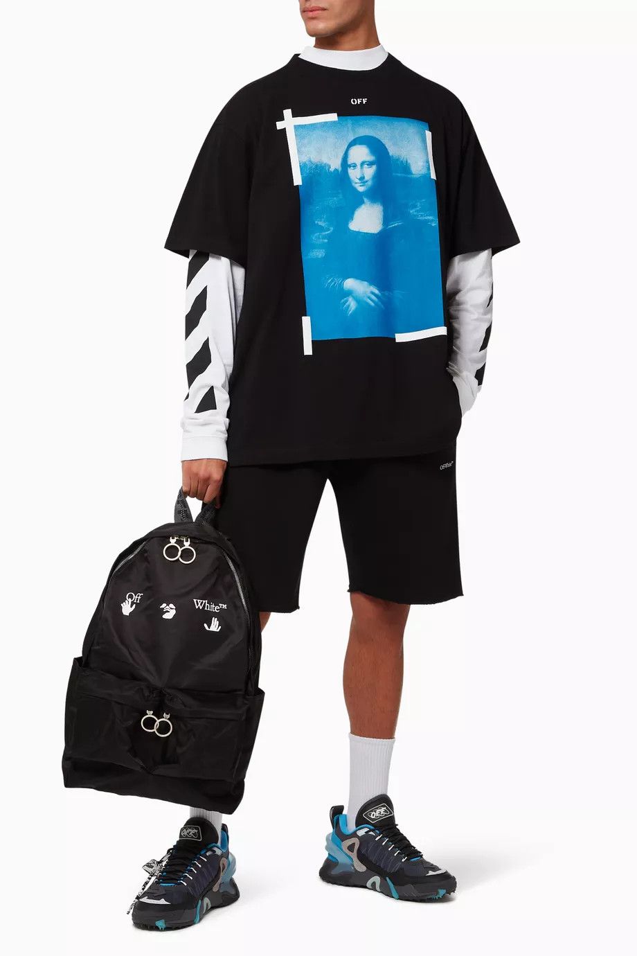Off-White Black Mona Lisa Arrows Oversized T-Shirt Size US M / EU 48-50 / 2 - 4 Thumbnail