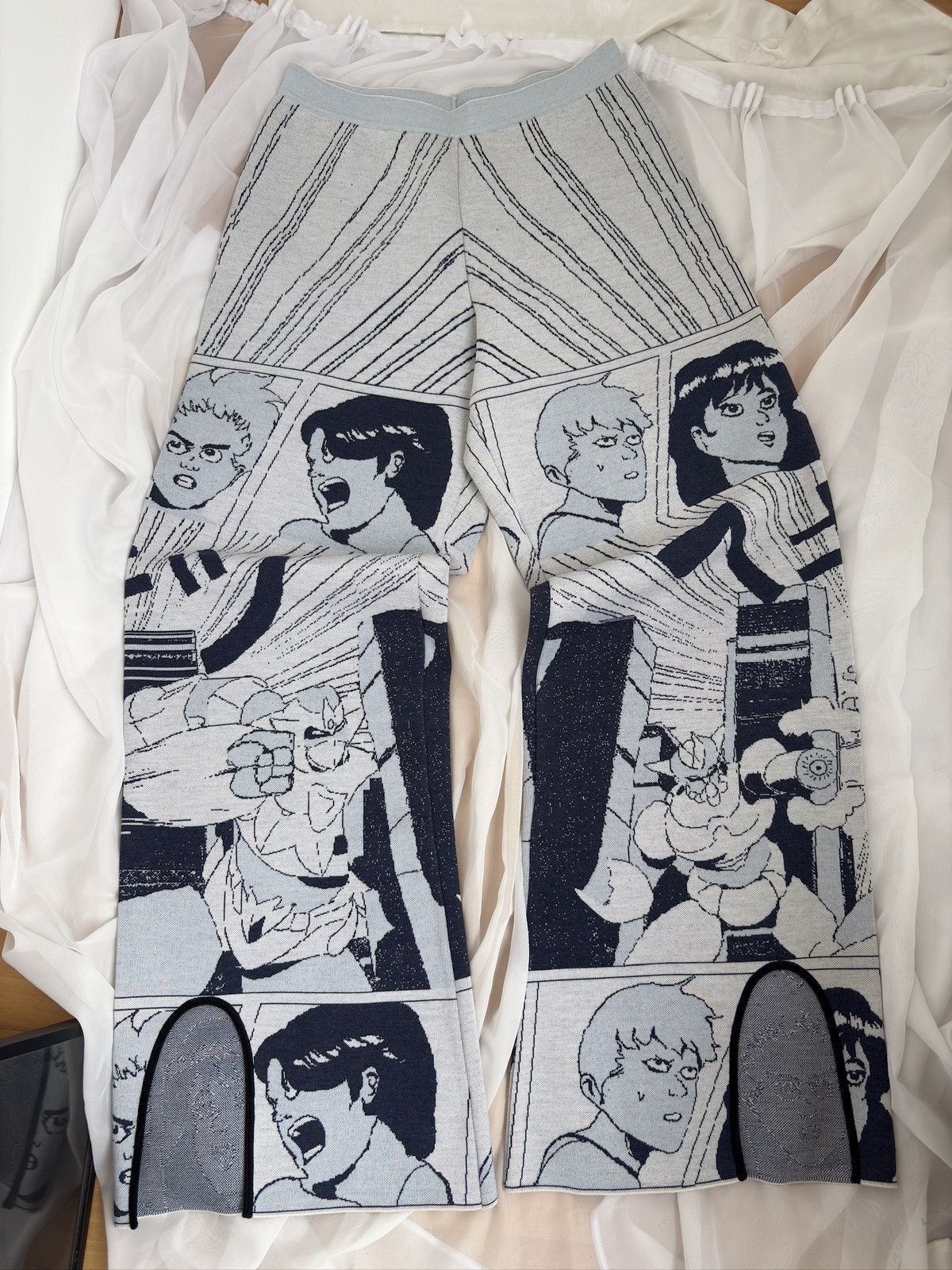 Loewe Loewe 2016 Japanese anime manga print wool trousers Size US 33 - 1 Thumbnail