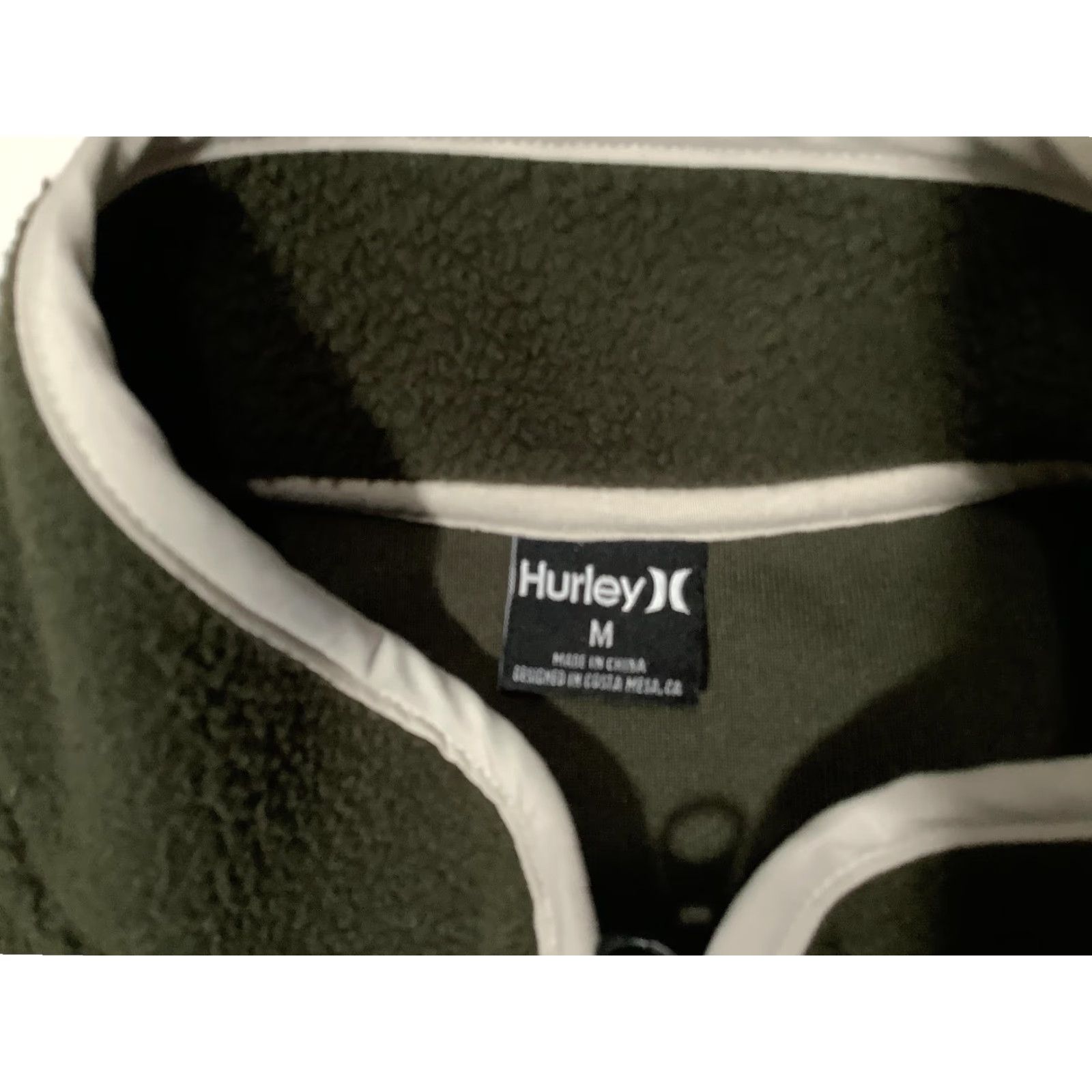 Hurley VINTAGE Hurley Vest Mens Medium Green Fleece Zip Up Sleeveless Pockets Casual Outdoor Size US M / EU 48-50 / 2 - 4 Thumbnail