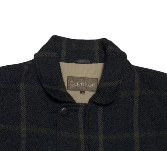 Calvin Klein Vintage Calvin Klein Plaid Wool Bomber Jacket Size US L / EU 52-54 / 3 - 4 Thumbnail