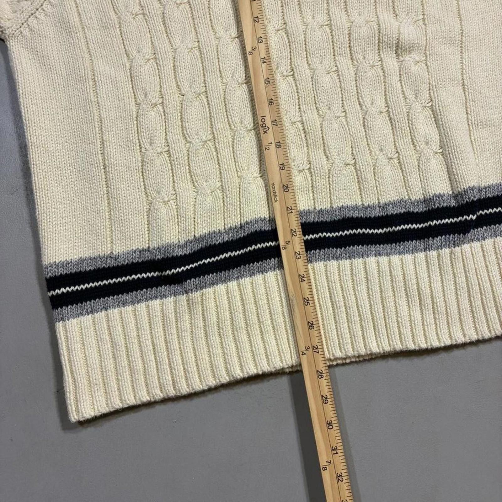Other Vintage Heavyweight Knit Cricket Sweater ~ 100% Peru Cotton Size US XL / EU 56 / 4 - 8 Thumbnail