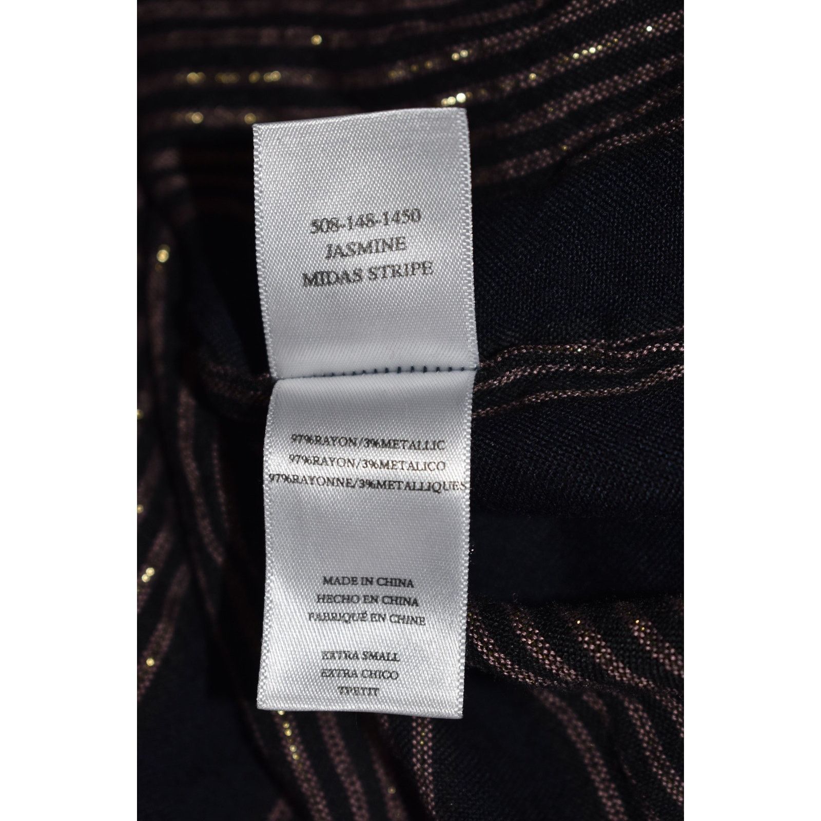 Rails RAILS Jasmine Midas Stripe Black Mini Dress Size XS $188 Size XS / US 0-2 / IT 36-38 - 7 Thumbnail