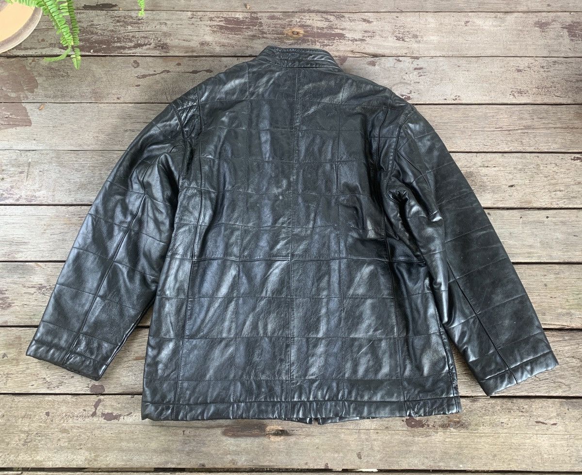 Japanese Brand Vintage Gianni Valentino Italy leather puff padded jacket Size US M / EU 48-50 / 2 - 2 Thumbnail