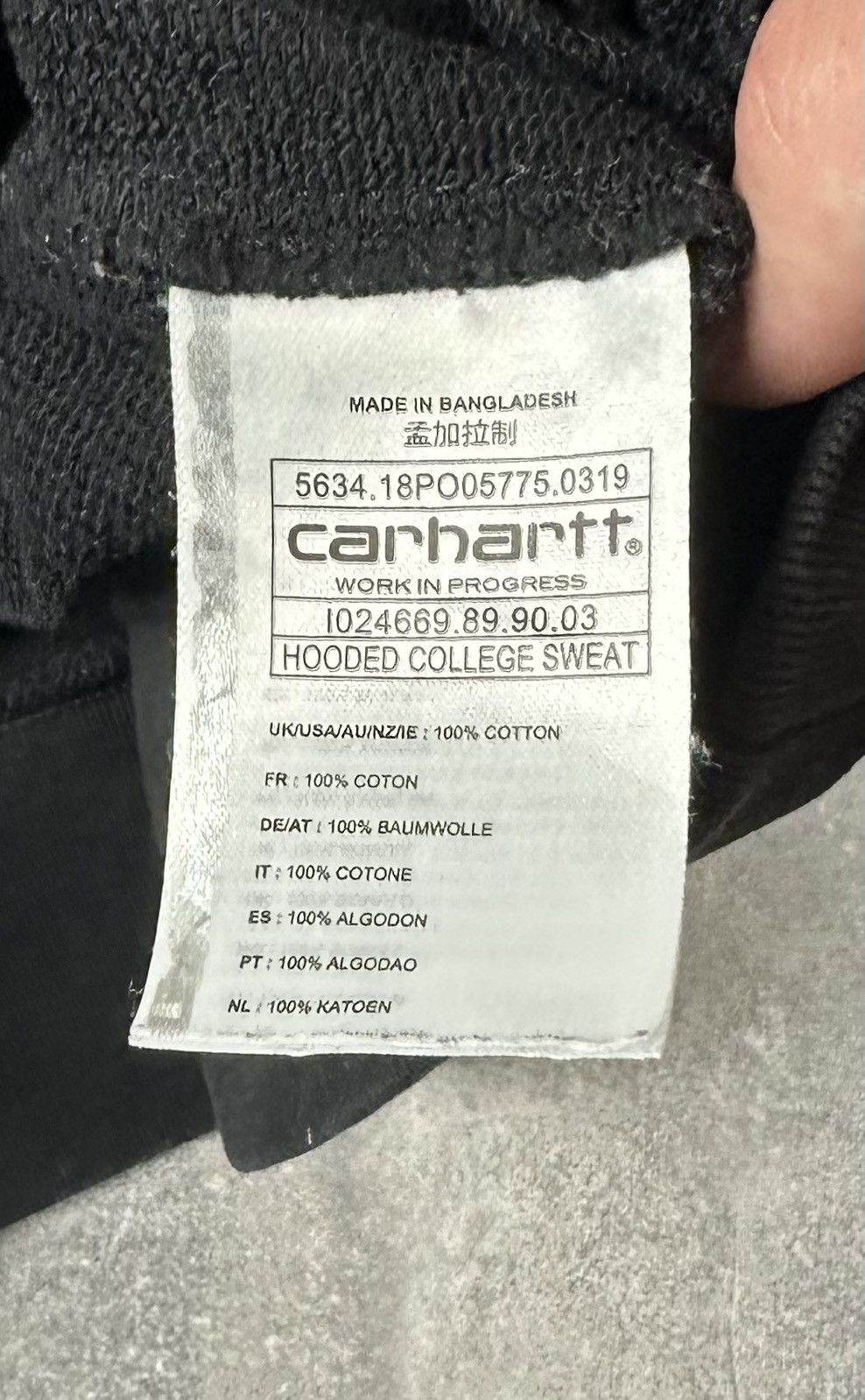 Carhartt Carhartt College Hooded Sweat Overprint Logo Size US M / EU 48-50 / 2 - 7 Thumbnail