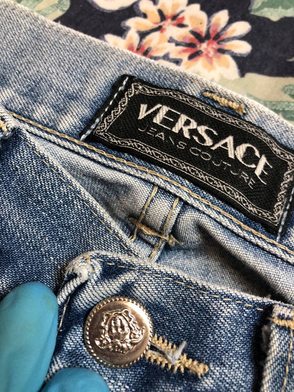 Versace Jeans Couture VERSACE JEANS COUTURE Men’s Vintage Wash Jeans Regular Fit Size US 34 / EU 50 - 2 Thumbnail