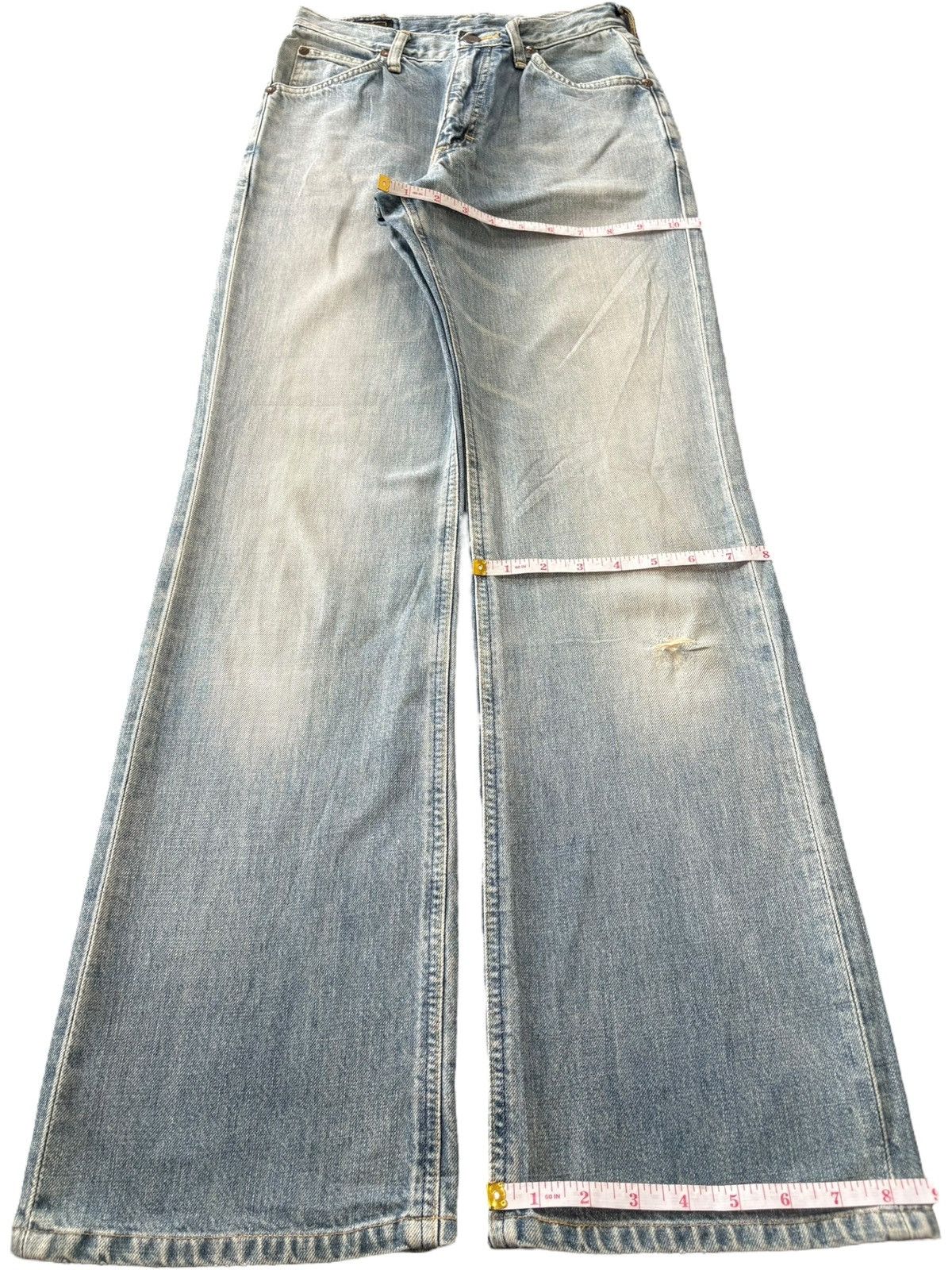 Lee Vintage 90s Lee Riders Faded Distressed Flare Jeans Size 29" - 12 Thumbnail
