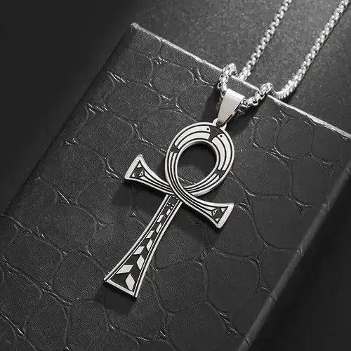 Jewelry Egypt Ankh Cross Key of Life Pendant Necklace Size ONE SIZE - 3 Thumbnail