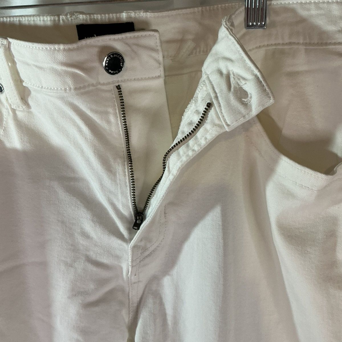 Karl Lagerfeld Karl Lagerfeld Paris Jeans Mens 36 White Slim Straight Size US 36 / EU 52 - 5 Thumbnail