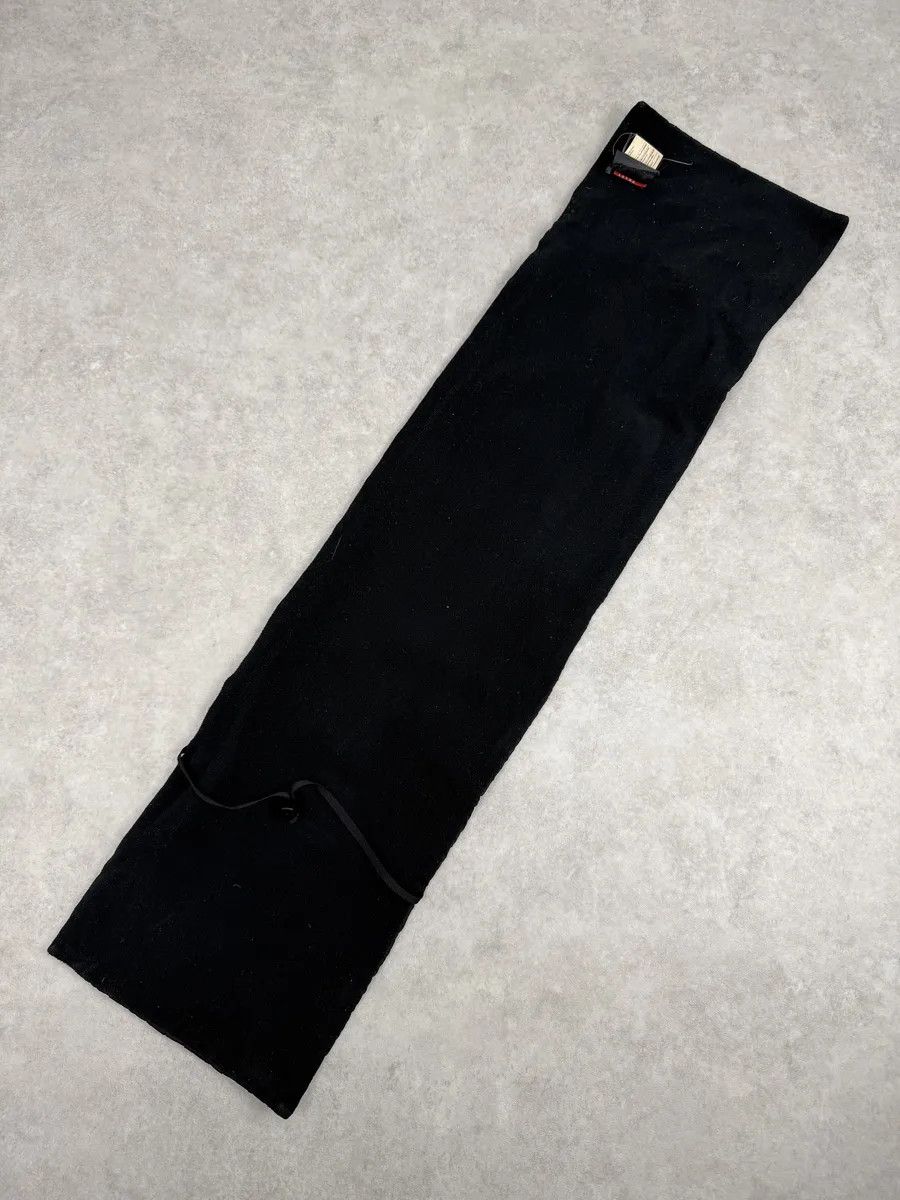 Prada 2000s Prada Black Linea Rossa Nylon Scarf Size ONE SIZE - 2 Thumbnail